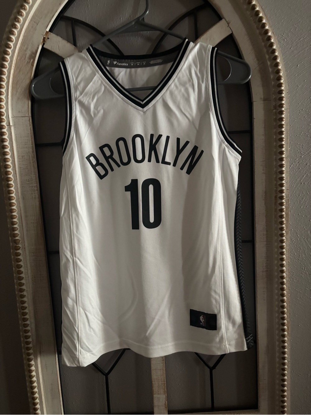 Fanatics White NBA Authentic Patch Basketball Jersey